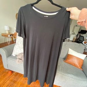 UpWest Black T-Shirt Dress